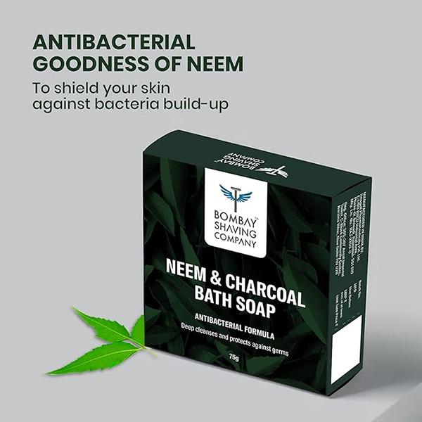 Bombay Shaving Company Charcoal and Neem Bath Soap 3,75gm Each 3's - Soaps