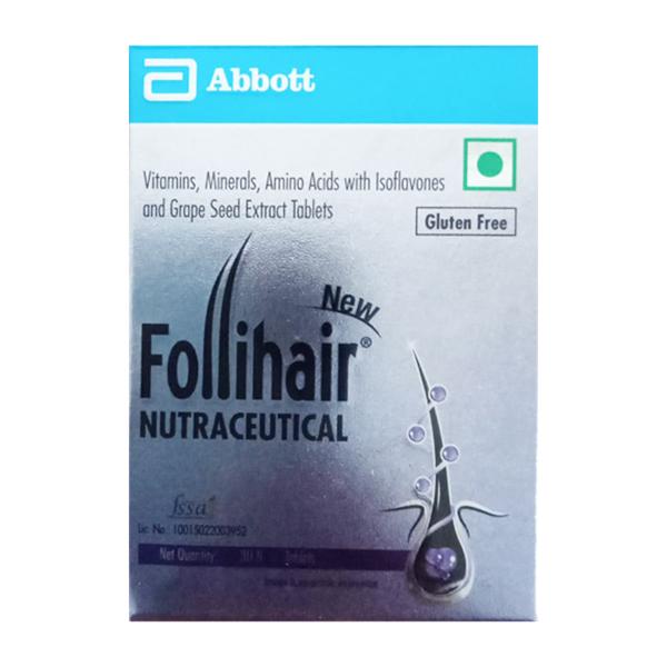 FOLLIHAIR NEW GLUTEN FREE Tablet 30's - Supplements-Vam
