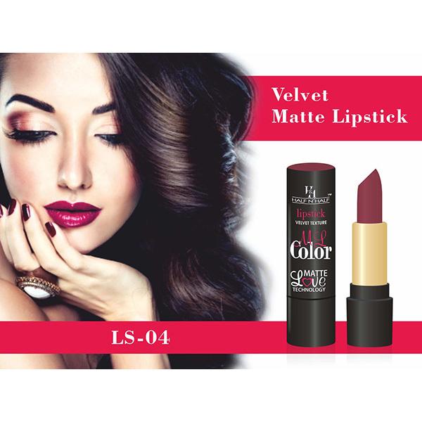 Half N Half Velvet Matte Texture Lipstick My Colour, Velvet - Maroon 3.8 gm - Lipsticks