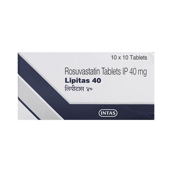 Lipitas 40mg Tablet 10'S - High Cholesterol-Dys