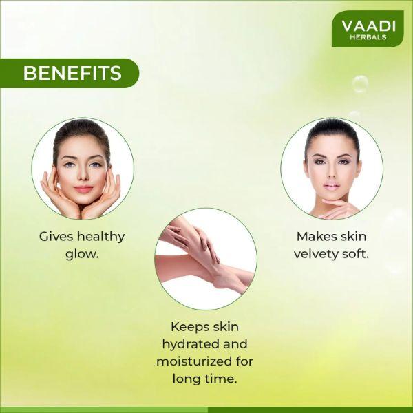 Vaadi Herbals Moisturising Lotion With Pink Rose Extract 350 ml - Lotions & Creams