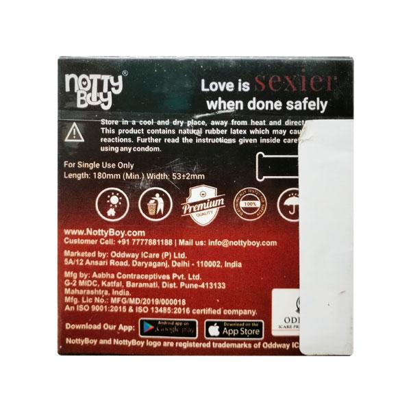 NottyBoy CheckMate Premium Condoms - Chocolate 3's - Plain/Flavoured Condoms