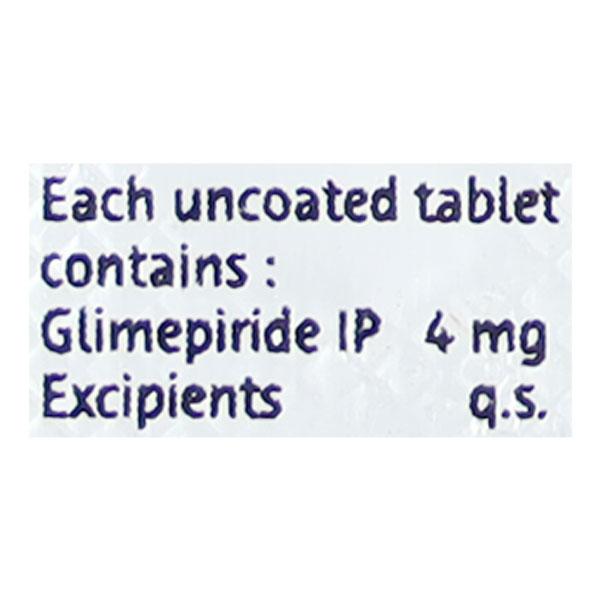 Euglim 4mg Tablet 15'S - Diabetes-Ant