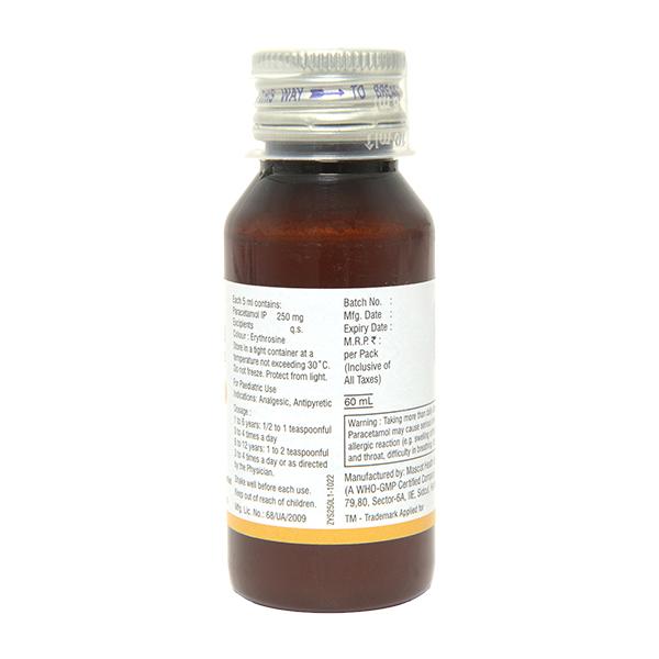 ZYPARA 250 Oral Suspension 60ml - Fever-Ana