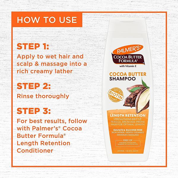 Palmer's Cocoa Butter & Biotin Length Retention Shampoo 400 ml - Shampoos