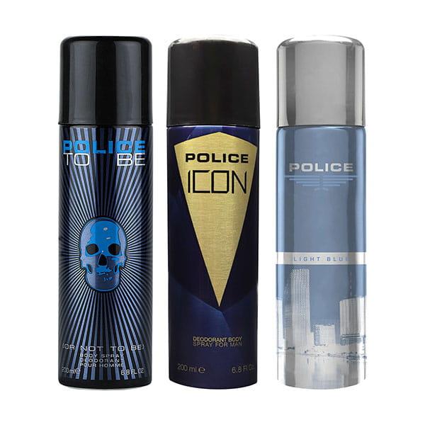 Police To Be Men + Icon + Light Blue Deodorant Spray - For Men 600 ml - Men Deodorants/Roll-Ons