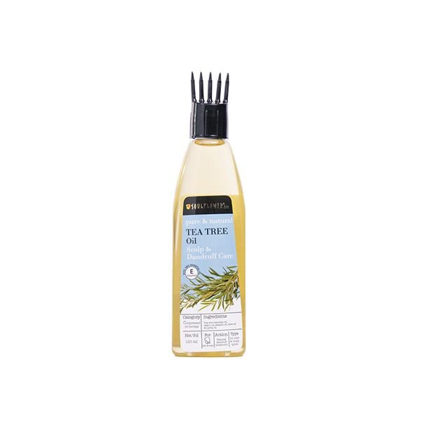 Netmeds | Soulflower Tea Tree Scalp and Dandruff Care Vitamin E Oil 120 ml