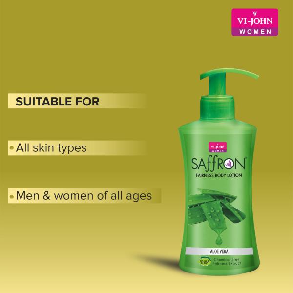 Vi-John Women Saffron Fairness Body Lotion (Rose + Turmeric + Cocoa Butter) - Pack of 3 x 250 ml - Lotions & Creams