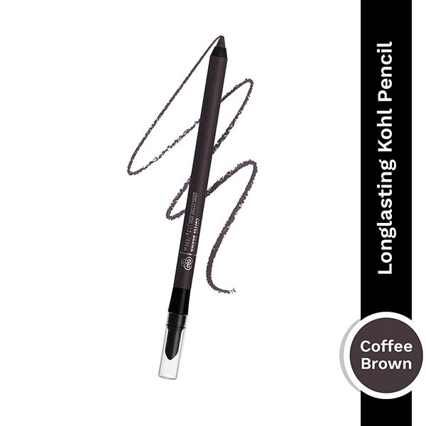 PAC Longlasting Kohl Pencil Waterproof Intense Payoff One Swipe Application - Coffee Brown (1.2 g)