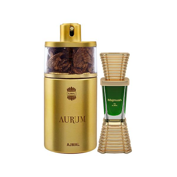 Ajmal Aurum EDP Fruity Floral Perfume And Majmua Concentrated Perfume Oil Oriental 85 ml - Perfumes (Edt/Edp)