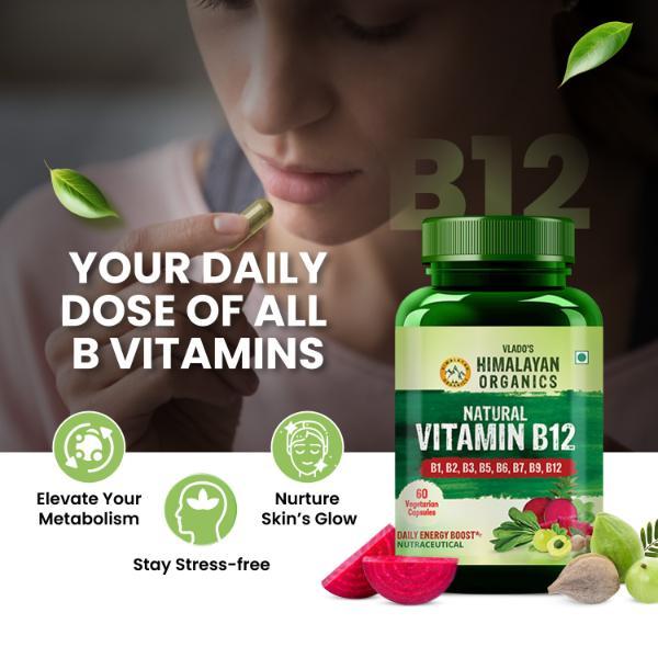 Vlado's  Himalayan Organics Plant Based Vitamin B12 Veg Capsules 60's - Multi-Vitamins
