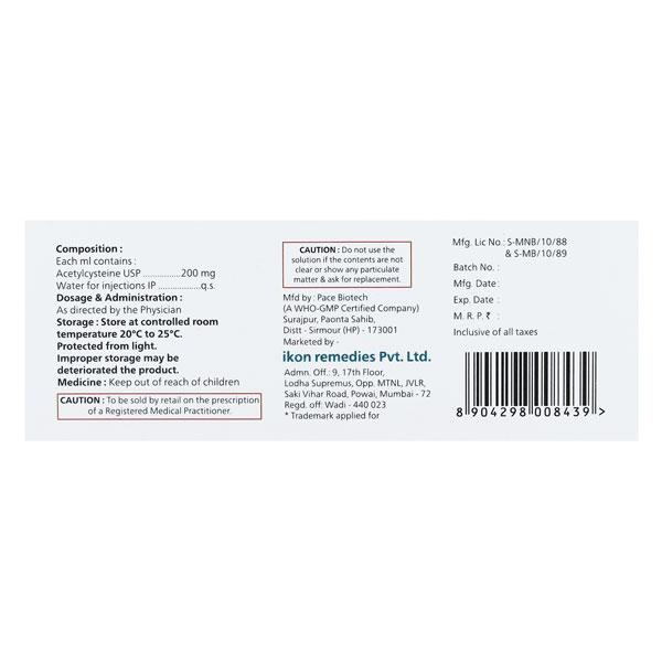 MUCITAG 200mg Injection 5ml - Kidney Disease/Stones-Cho