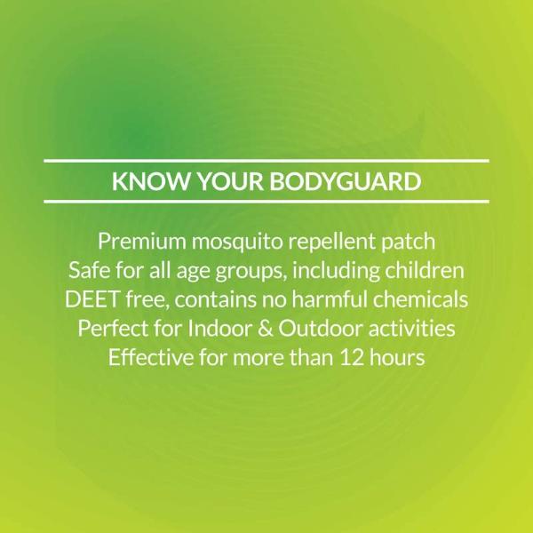 Bodyguard Premium Natural Anti Mosquito Patches - 24 patches 1's - Insect Repellents