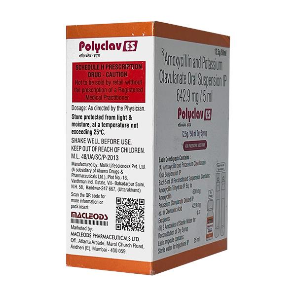 POLYCLAV ES Dry Syrup 50ml - Bacterial Infections-Pen