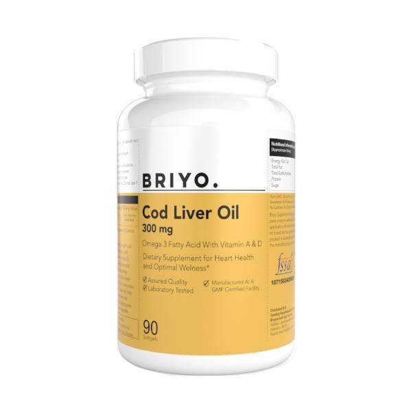 Netmeds | Briyo Cod Liver Oil 300 mg Softgel Capsule 90's