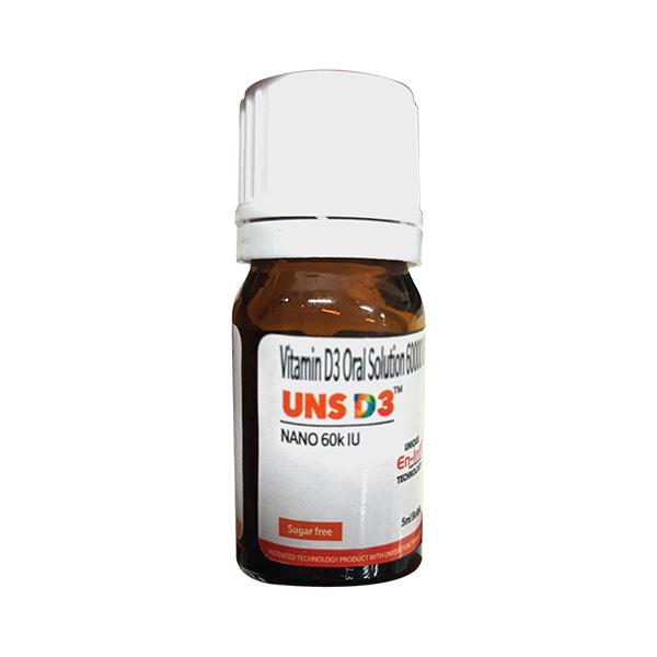 UNS D3 NANO 60K IU SUGAR FREE Oral Solution 5ml - Supplements-Vit
