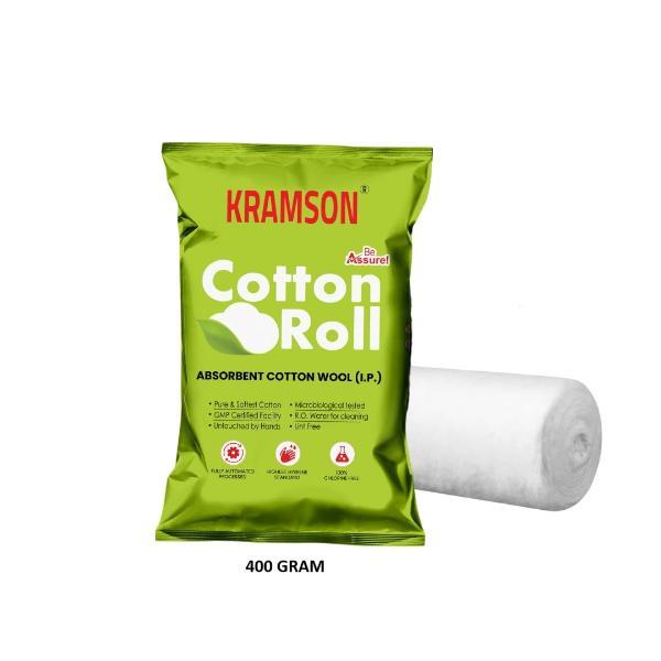 Wellness Kramson Absorbent Cotton Wool 400 gm - Cotton Wool & Swabs