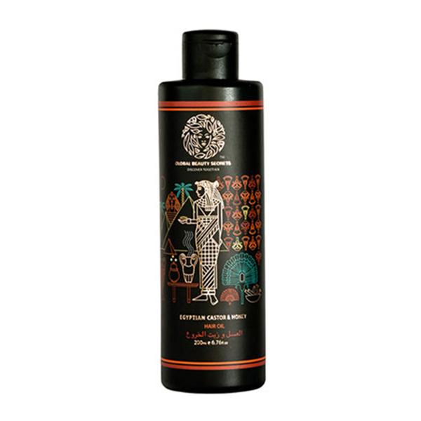 Global Beauty Secrets Egyptian Castor and Honey Hair Oil 200 ml - Hair Oils