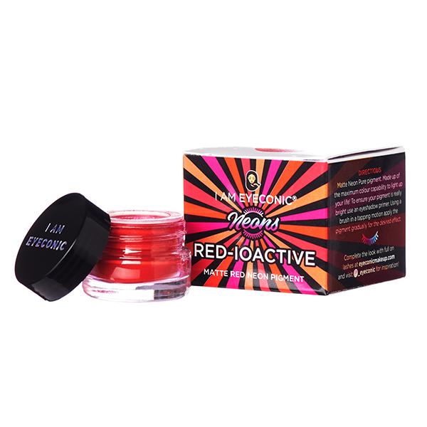 I Am Eyeconic Matte Neon Pure Pigments RED LOACTIVE 2 gm - Eyeshadow, Bases & Primers