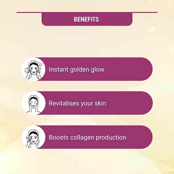 Lotus Herbals Radiant Gold Cellular Glow 4 Facial Kit 148 Gm - Facial Kits