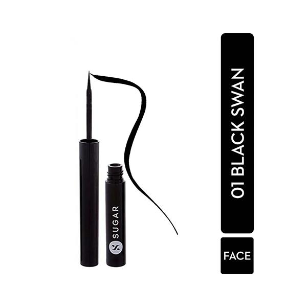 SUGAR Cosmetics Eye Told You So! Smudgeproof Eyeliner - 01 Black Swan (Black) 1.7 ml - Eyeliners