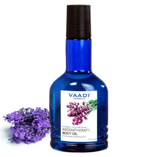 Netmeds | Vaadi Herbals Aromatherapy Body Oil-Lavender & Almond Oil 110 ml