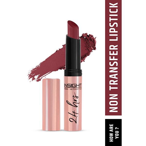 Netmeds | Insight Make-Up Essential 24 Hrs Non Transfer Matte Lipstick (LL-03) - How Are You (19) 3gm