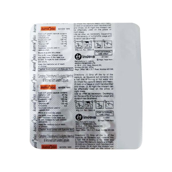 KARVOL PLUS Capsule 15's - Nasal Congestion-Nas
