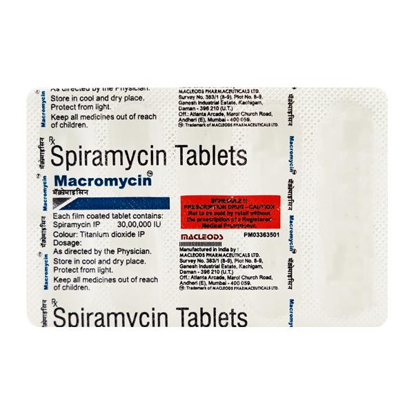Macromycin Tablet 10'S - Bacterial Infections-Mac