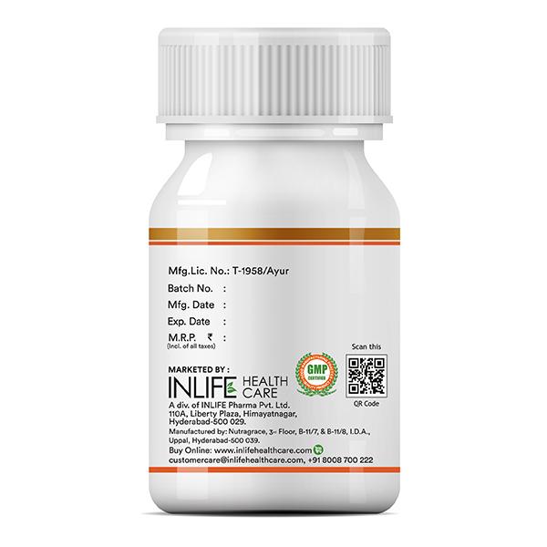 INLIFE Flaxseed Oil 500 mg Capsules 60's - Omega Fish Oil Fatty Acids