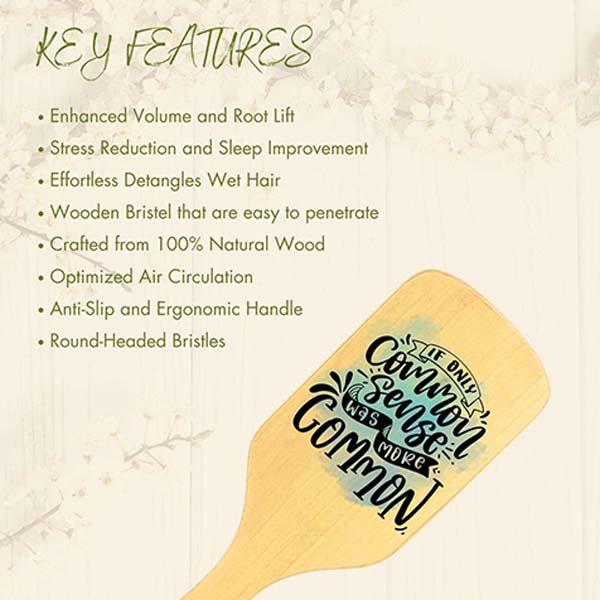 Allure Personalised Paddle Hair Brush Humourous Print 1's - Hair Brushes