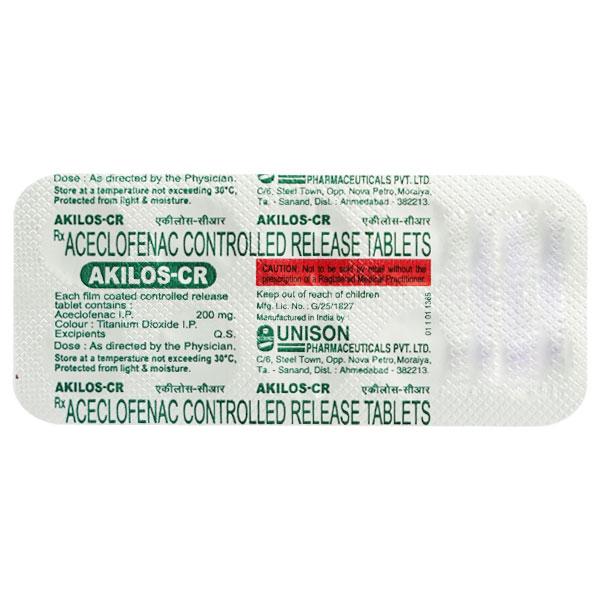 Akilos CR 200mg Tablet 10'S