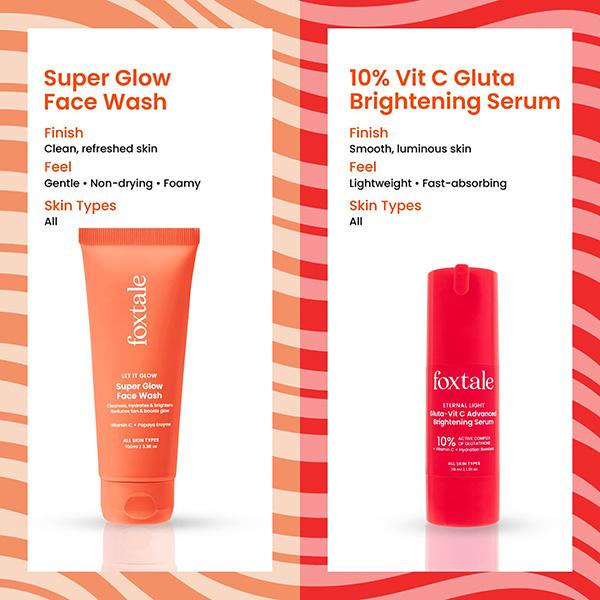 Foxtale Forever Glow Combo - Brighter, Even & Sun-Protected Skin 1's - Facial Kits