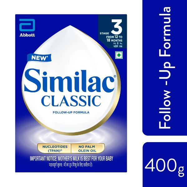 Similac Classic Follow-Up Formula Stage 3 Powder (12 to 18 months) Refill Pack 400 g - Baby And Infant Supplements
