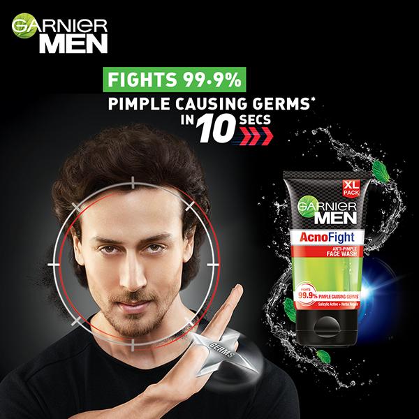 Garnier Men Acno Fight Anti-Pimple Facewash for Acne Prone Skin 150 gm - Face Washes