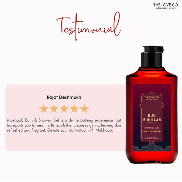 The Love Co. Oud Mukhaab Body Lotion - Daily Skin Moisture for Men and Women, Intense Hydration for Dry Skin 250 ml - Creams/Oils/Lotions