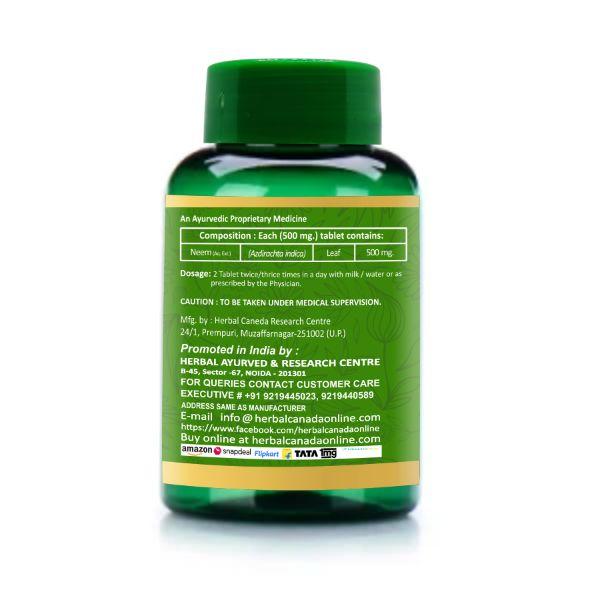 Herbal Canada Neem Extract Tablet 100's - Pure Herbs