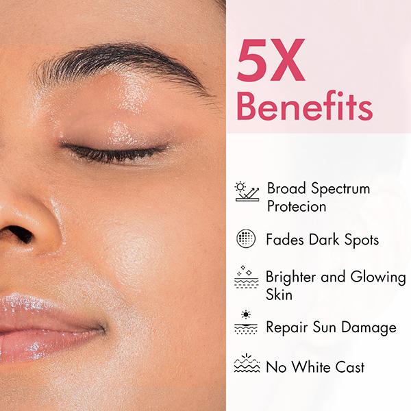 Mcaffeine Clear Glow 1% Kojic Acid and Alpha Arbutin Brightening Sunscreen SPF 50 PA++++ 50 ml - Body Sunscreen