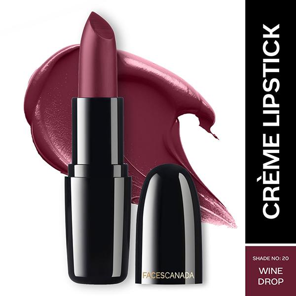 Netmeds | Facescanada Weightless Creme Finish Lipstick Wine Drop 20 4 gm