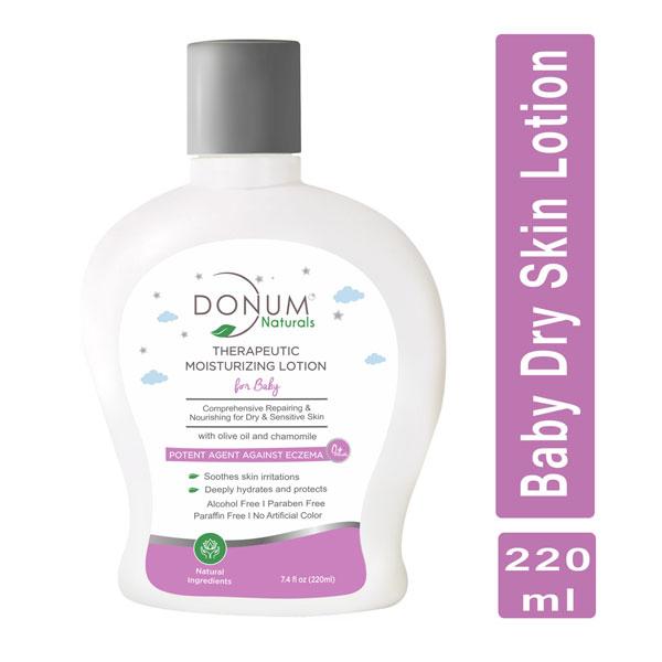 Donum Naturals Baby Therapeutic Moisturising Lotion - Olive Oil & Chamomile 220 ml - Creams, Lotions & Oils