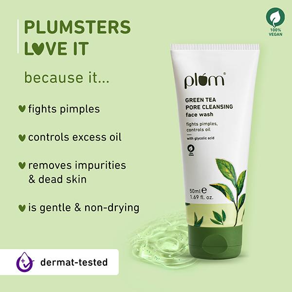 Plum Green Tea Pore Cleansing Face Wash 50 ml - Face Washes