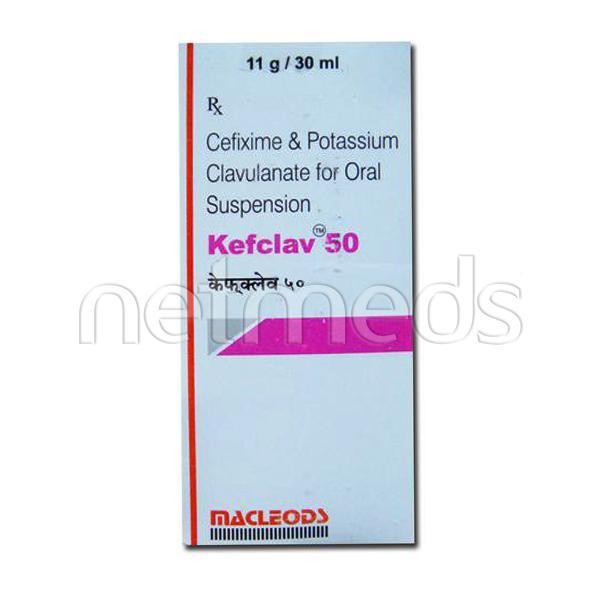 Kefclav 50mg Suspension 30ml - Bacterial Infections-Cep