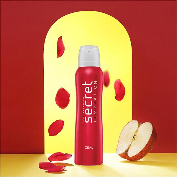 Secret Temptation Zeal Deodorant for Women 150 ml - Women Deodorants/Roll-Ons