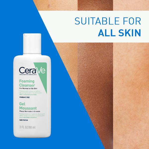 CeraVe Foaming Cleanser For Normal To Oily Skin 88 ml - Face Wash & Cleansers