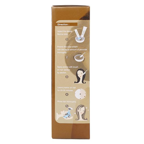 Berina A44 Light Matt Brown Hair Color Cream 60 gm - Crème