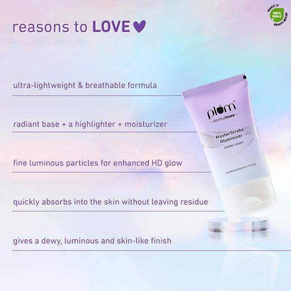 Plum Masterstrobe Illuminizer HD Glow Highlighter & Moisturizer Jojoba Oil 03 Lilac Lustre 30ml - Highlighters & Illuminators