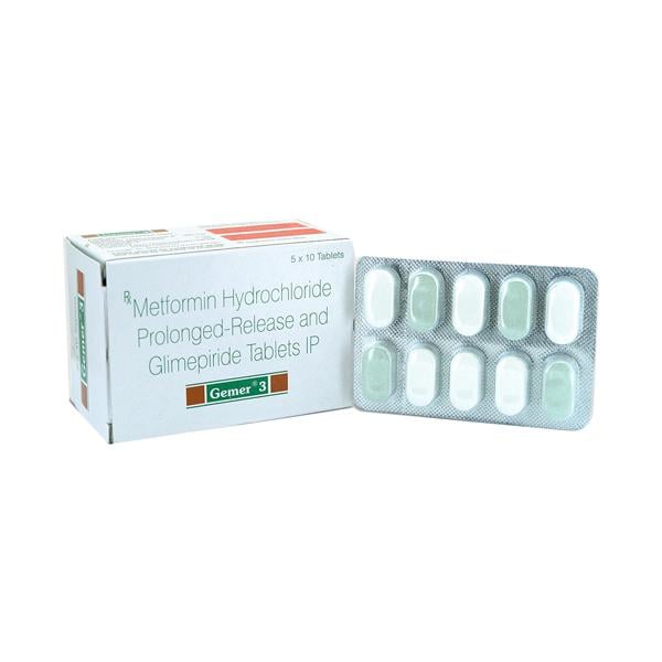GEMER 3mg Tablet 10's - Diabetes-Ant