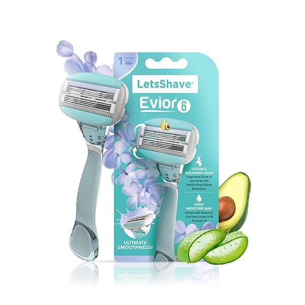 Netmeds | LetsShave Evior 6 Shaving Razor - Women (Pack of 1)