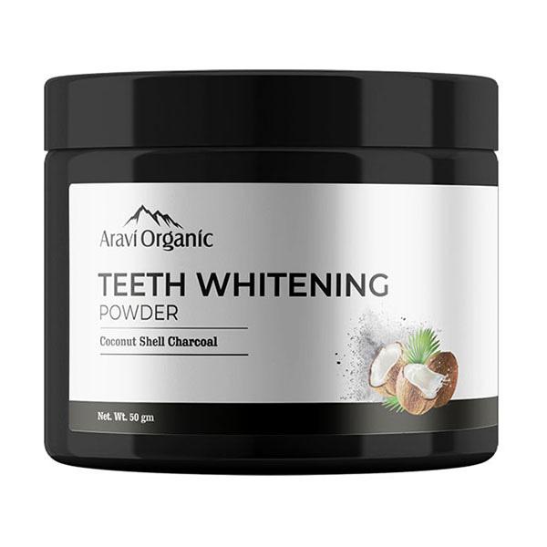 Netmeds | Aravi Organic Teeth Whitening Activated Charcoal Powder 50 gm