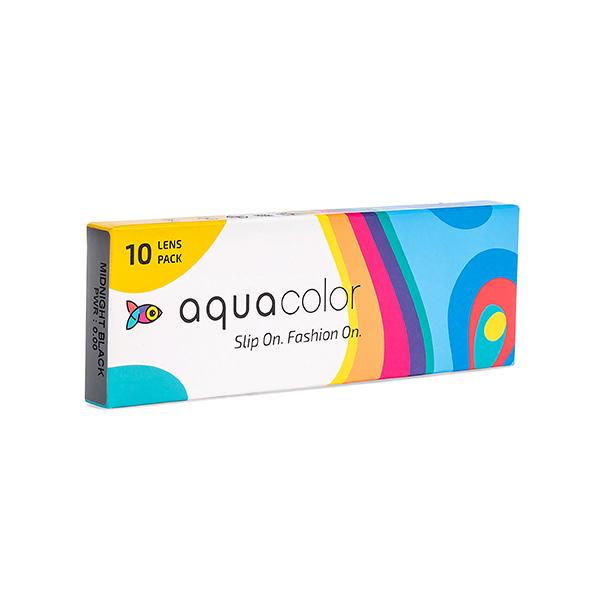 Netmeds | Aquacolor Color Contact Lenses Pack (5 Pair)- Midnight Black 1's